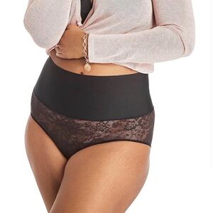 Maidenform Firm Control Shapewear Tame Your Tummy Brief DM0051 Black Lace